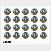 Sticker Rond 101e division aérienne ABN anciens combattants vie (Feuille)