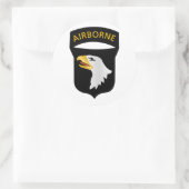 Sticker Rond 101e division aéroportée (Sac)