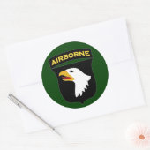 Sticker Rond 101e division aéroportée SSI (Enveloppe)