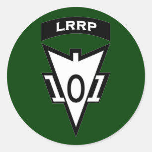 Sticker Rond 101e rustine de poche LRRP embarquée