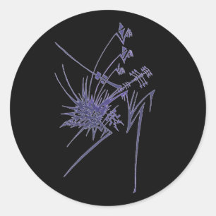 Sticker Rond 102 Tatouage Tribal Abstrait Coloré