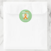 Sticker Rond 10 ans Cancer Libre Leucémie Survivant Cadeaux Ora (Sac)