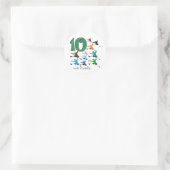 Sticker Rond 10 seigneurs qui sautent (Sac)