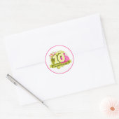 Sticker Rond 10e anniversaire (Enveloppe)