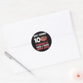 Sticker Rond 10e anniversaire Kawaii Anime Ramen 10 ans fille (Enveloppe)