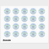 Sticker Rond 10e anniversaire Tin Hearts (Feuille)