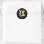 Sticker Rond 10E Py Ceci Est Maintenant 10 Chiffres Double (Sac)