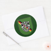 Sticker Rond 10e SFG-A 7 Allemagne (Enveloppe)