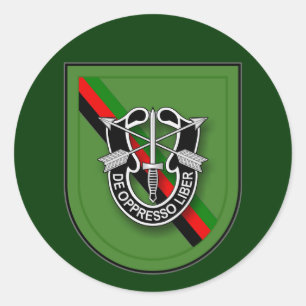 Sticker Rond 10ème SFG (A) - service en Afghanistan uA