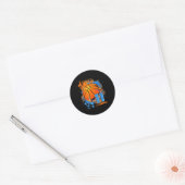 Sticker Rond 11 ans 11e anniversaire baseball (Enveloppe)