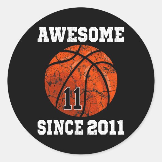 Sticker Rond 11 Years Old Vinta (Devant)