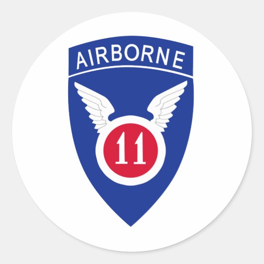 Sticker Rond 11e division aéroportée (Devant)