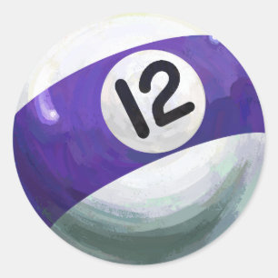 Sticker Rond 12 balles