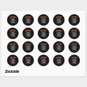 Sticker Rond 12 Days Of An Ems Emt Icu Nurse Christmas Xmas Fun (Feuille)