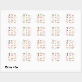 Sticker Rond 12 douze jours de Noël complets (Feuille)