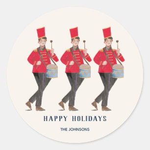 Sticker Rond 12 Jours de Noël Illustration classique