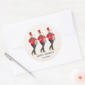 Sticker Rond 12 Jours de Noël Illustration classique (Enveloppe)