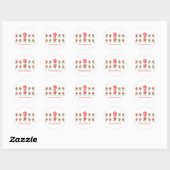 Sticker Rond 12 jours neuf dames dansant (Feuille)