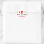 Sticker Rond 12 jours neuf dames dansant (Sac)