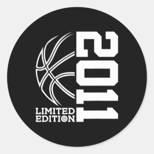 Sticker Rond 12e anniversaire Basketball Limited Edition 2011