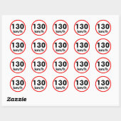 Sticker Rond 130 km/h (Feuille)