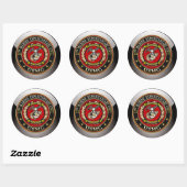 Sticker Rond 15e unité expéditionnaire maritime (15e UEM) [3D] (Feuille)