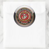Sticker Rond 15e unité expéditionnaire maritime (15e UEM) [3D] (Sac)