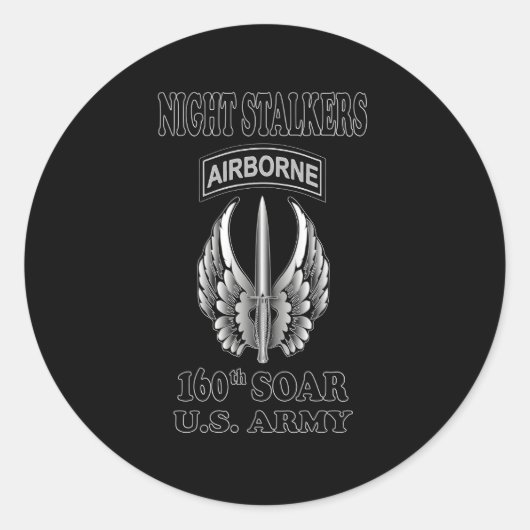 Sticker Rond 160E Stalkers De Soar Night (Devant)