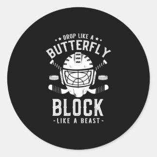 Sticker Rond 16.Hockey sur glace pour un joueur de hockey