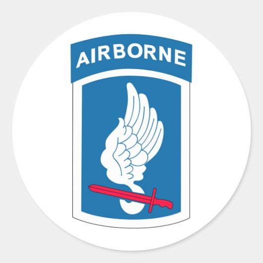 Sticker Rond 173e brigade aéroportée (Devant)