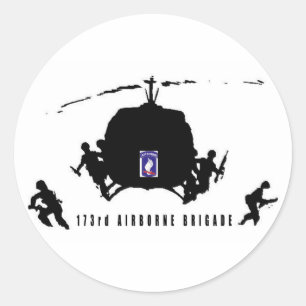 Sticker Rond 173rd BRIGADE AÉROPORTÉE