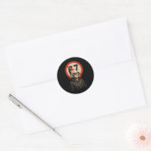 Sticker Rond 1776 Plus de 67 mèmes drôles George Washington Dri (Enveloppe)