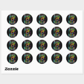 Sticker Rond 17ème anniversaire Awesome 17 ans il semble (Feuille)