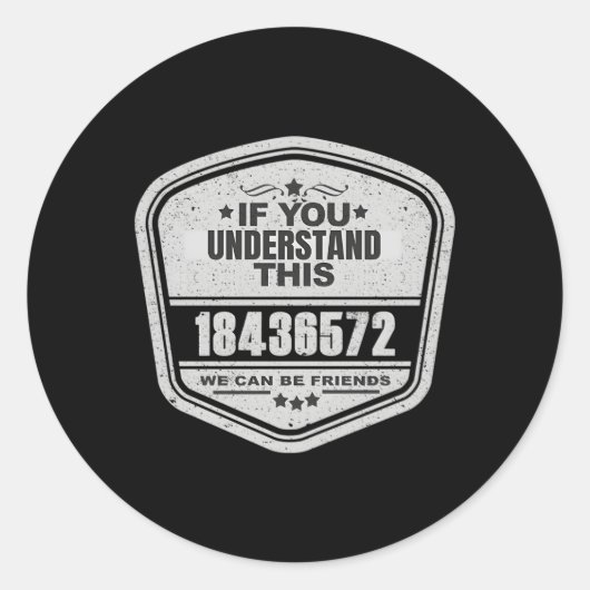 Sticker Rond 18436572 Magnifique commande de tir V8 passionné d (Devant)