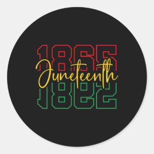 Sticker Rond 1865 - Histoire noire africaine-américaine