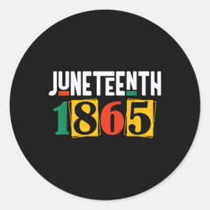 Sticker Rond 1865 - Histoire noire - Ri civil africain