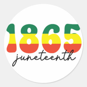 Sticker Rond 1865 Jour de la Liberté