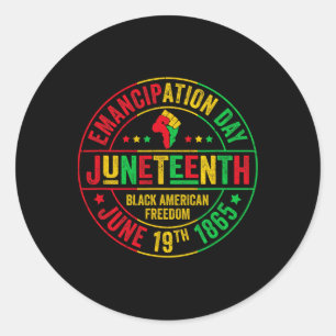Sticker Rond 1865 : Le 11° anniversaire de la liberté en Afriqu