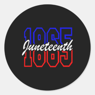 Sticker Rond 1865 Le dix-neuvième jour célèbre la liberté afro-