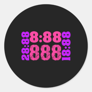 Sticker Rond 1888.888 Numéros d'ange 888