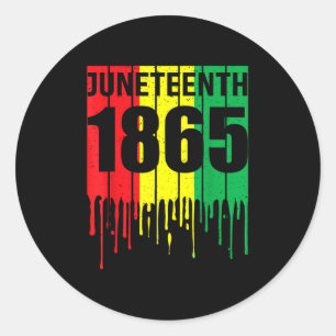 Sticker Rond 18 juin 1865 Chemises Femmes Hommes 19 juin 1865 F