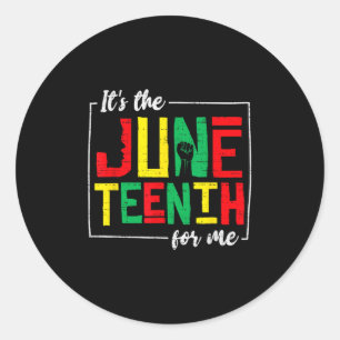 Sticker Rond 18 juin 1865 Journée de la Liberté Africain 19 jui