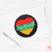 Sticker Rond 18 juin de l'ère libre depuis 1865 (Enveloppe)