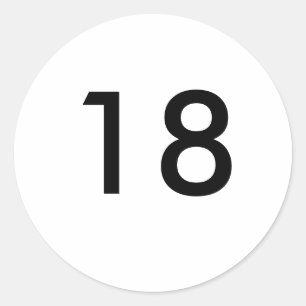Sticker Rond 18e
