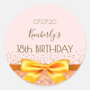 Autocollants Stickers Anniversaire 18 Ans Zazzle Be