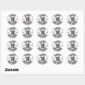STICKER ROND 18E ENCEINTE (Feuille)