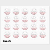 Sticker Rond 18th Birthday January Birth Flower Custom Favor (Feuille)