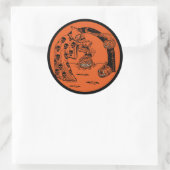 Sticker Rond 1920 Halloween Conjuring Specter Classic Round St (Sac)