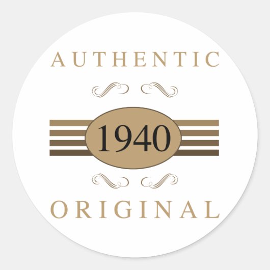 Sticker Rond 1940 Original 80e anniversaire (Devant)