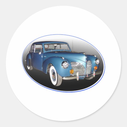 STICKER ROND 1941 LINCOLN CONTINENTAL #1 (Devant)